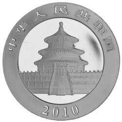 10 Yuan China 2010 1 Unze Silber st - Panda
