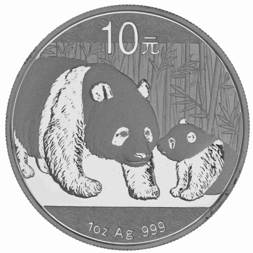 10 Yuan China 2011 1 Unze Silber st - Panda