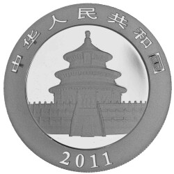 10 Yuan China 2011 1 Unze Silber st - Panda