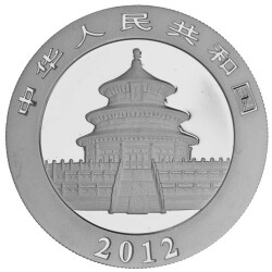 10 Yuan China 2012 1 Unze Silber st - Panda