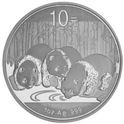 10 Yuan China 2013 1 Unze Silber st - Panda