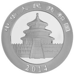 10 Yuan China 2014 1 Unze Silber st - Panda