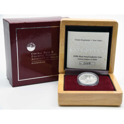 5 Euro Gedenkmünze Irland 2008 Silber PP - Polarjahr...