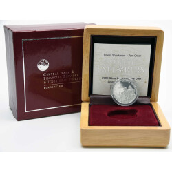 5 Euro Gedenkmünze Irland 2008 Silber PP - Polarjahr Shackleton und Crean