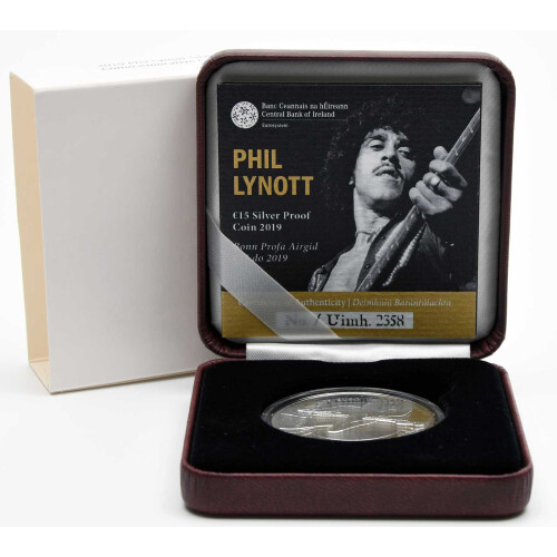 15 Euro Gedenkmünze Irland 2019 Silber PP - Musiker: Phil Lynott