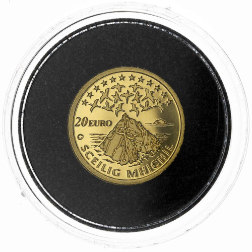 20 Euro Gedenkmünze Irland 2008 Gold PP - Kulturelles Erbe: Skellig Michael