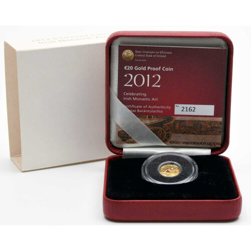 20 Euro Gedenkmünze Irland 2012 Gold PP - Evangeliar von Kells