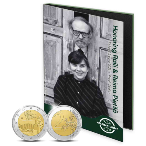 2 Euro Gedenkmünze Finnland 2026 PP - Raila und Reima Pietilä