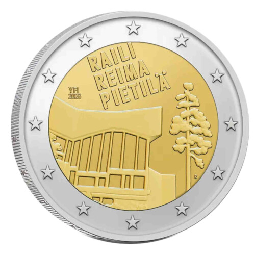 2 Euro Gedenkmünze Finnland 2026 st - Raila und Reima Pietilä - Blister