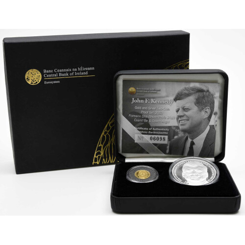 20 Euro Gold und 10 Euro Silber Gedenkmünzen Irland 2013 PP - Besuch John F Kennedy