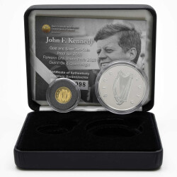 20 Euro Gold und 10 Euro Silber Gedenkmünzen Irland 2013 PP - Besuch John F Kennedy