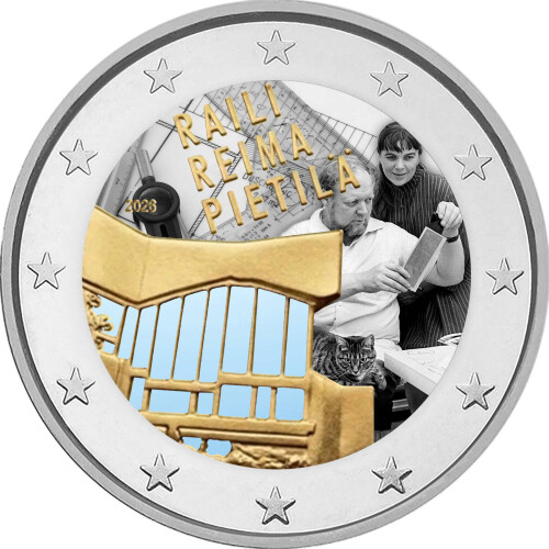 2 Euro Finnland 2026 - Raila und Reima Pietilä  - coloriert / mit Farbe I