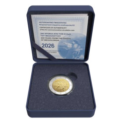 2 Euro Gedenkmünze Griechenland 2026 PP - Exodus von Messolongh -  im Etui