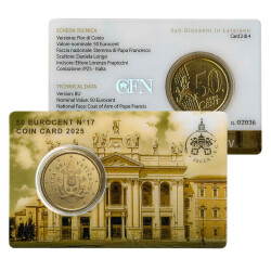 50 cent Coincard Vatikan 2025 - Nr. 17