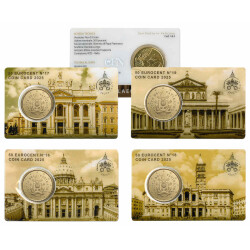 4 x 50 cent Coincard Vatikan 2025