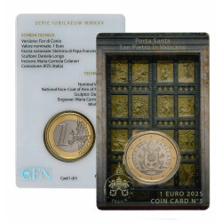 1 Euro Coincard Vatikan 2025 - Nr. 5