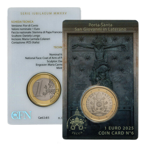 1 Euro Coincard Vatikan 2025 - Nr. 6