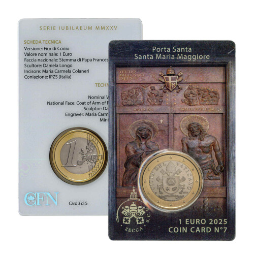 1 Euro Coincard Vatikan 2025 - Nr. 7