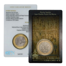 1 Euro Coincard Vatikan 2025 - Nr. 8