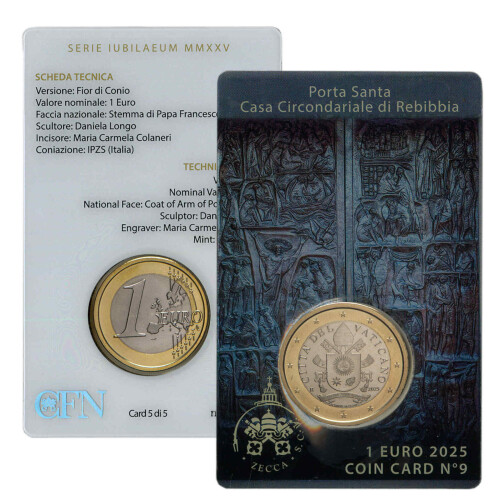 1 Euro Coincard Vatikan 2025 - Nr. 9