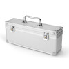 LEUCHTTURM SQ Münzkoffer für 5 Sqube Münztubes, silber