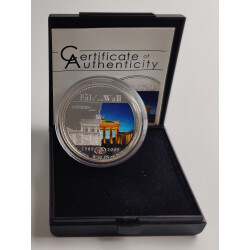 5 Dollar Silber Palau 2009 - Mauerfall Berlin - im Etui