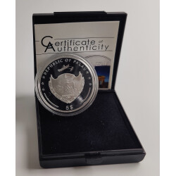 5 Dollar Silber Palau 2009 - Mauerfall Berlin - im Etui