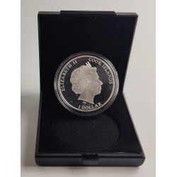 1 Dollar Cook Island 2013- Wildlife Conservation Polarbär -im Etui