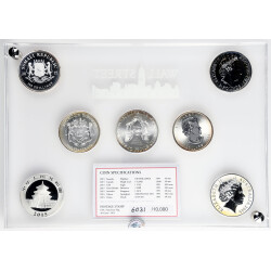 Wall Street Silver Collection 2015 - 7 x 1 Unze Silber...
