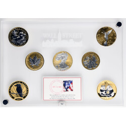 Wall Street Silver Collection 2009 - 7 x 1 Unze Silber...