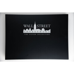 Wall Street Silver Collection 2009 - 7 x 1 Unze Silber mit Goldapplikation