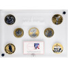 Wall Street Silver Collection 2009 - 7 x 1 Unze Silber mit Goldapplikation