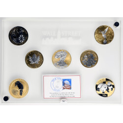 Wall Street Silver Collection 2008 - 7 x 1 Unze Silber...