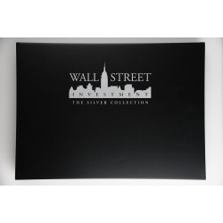Wall Street Silver Collection 2008 - 7 x 1 Unze Silber mit Goldapplikation