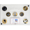 Wall Street Silver Collection 2008 - 7 x 1 Unze Silber mit Goldapplikation