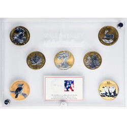 Wall Street Silver Collection 2010 - 7 x 1 Unze Silber...