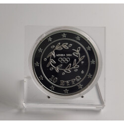 10 Euro Griechenland 2004 Silber PP -Athen Springreiten