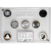 Wall Street Silver Collection 2014 - 7 x 1 Unze Silber mit Goldapplikation