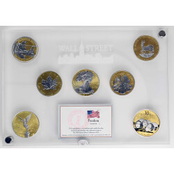 Wall Street Silver Collection 2013 - 7 x 1 Unze Silber...