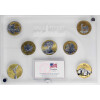 Wall Street Silver Collection 2013 - 7 x 1 Unze Silber mit Goldapplikation