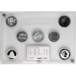 Wall Street Silver Collection 2012 - 7 x 1 Unze Silber...