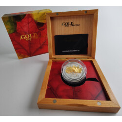 10 Dollar Silber Samoa 2014 - Ahorn Blatt - im Etui
