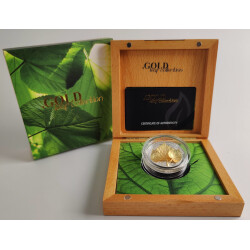 10 Dollar Silber Samoa 2015 - Linden Blatt - im Etui