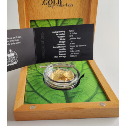 10 Dollar Silber Samoa 2015 - Linden Blatt - im Etui