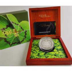 5 Dollar Silber Samoa 2016 - Kleeblatt Blatt - im Etui
