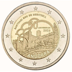 2 Euro Gedenkmünze Andorra 2026 st - Neue...