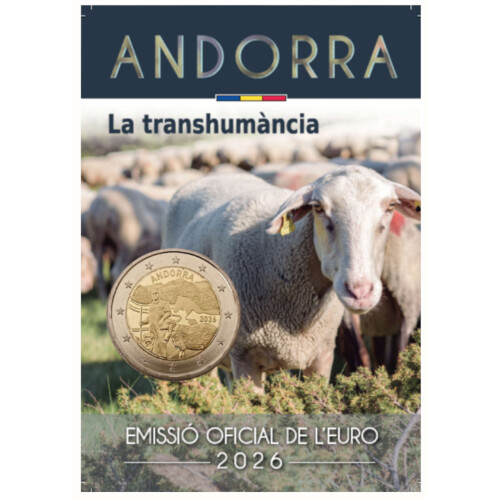 2 Euro Gedenkmünze Andorra 2026 st - Transhumanz