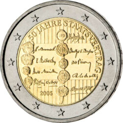 2 Euro Gedenkm&uuml;nze &Ouml;sterreich 2005 bfr....