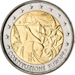 2 Euro Gedenkm&uuml;nze Italien 2005 bfr. -...