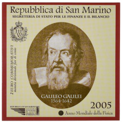 2 Euro Gedenkmünze San Marino 2005 st - Galileo...